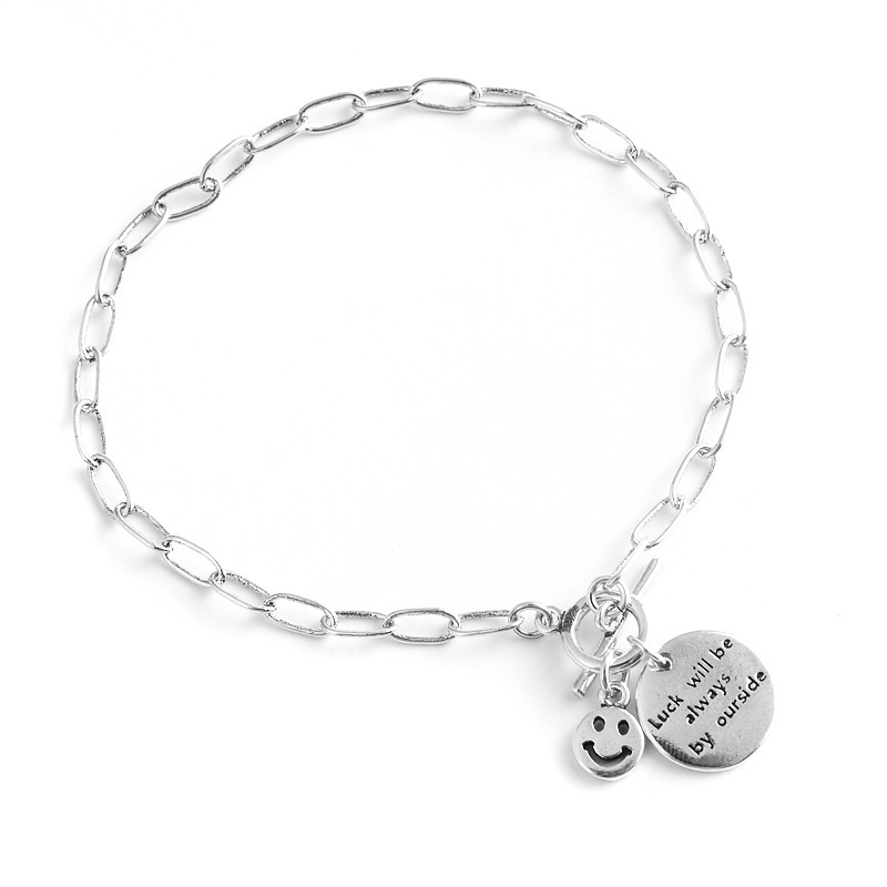 빈티지 웃는 편지 팔찌