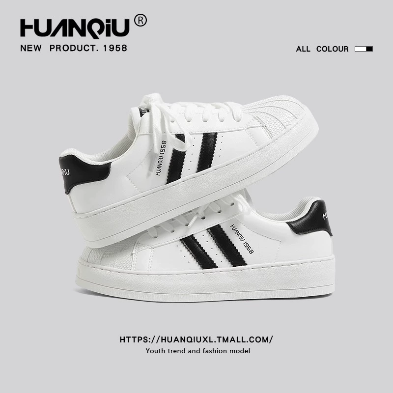 环球 Sneakers, demi-season low white shoes, universal casual footwear, 2025 years, Korean style