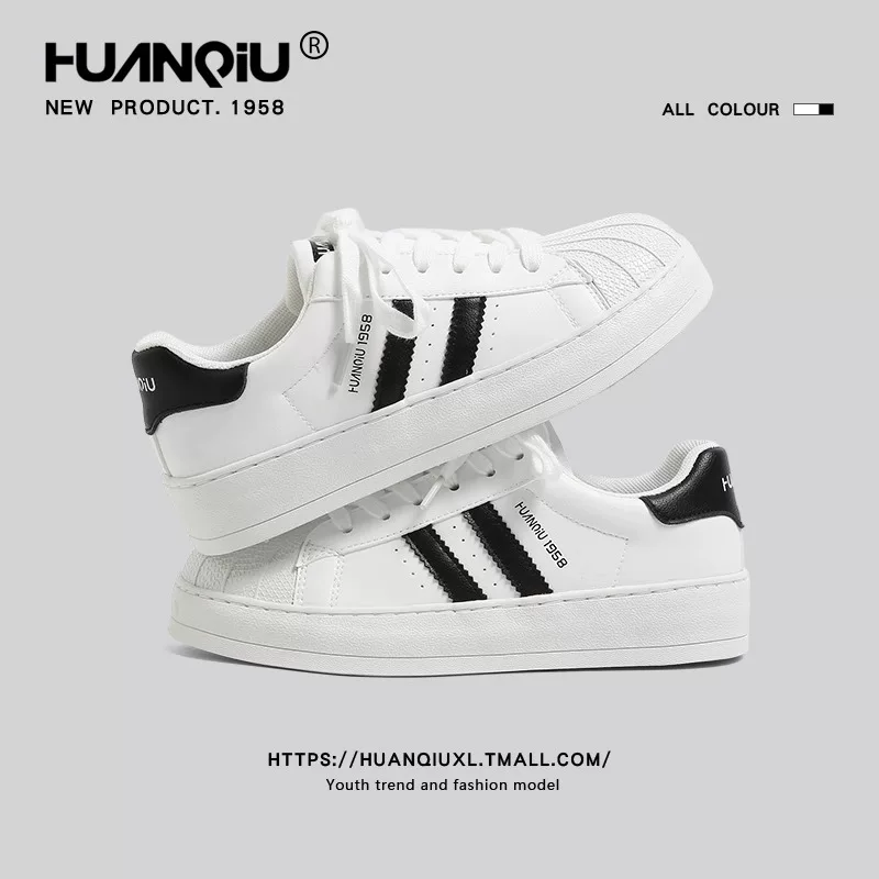 环球 Sneakers, demi-season low white shoes, universal casual footwear, 2025 years, Korean style