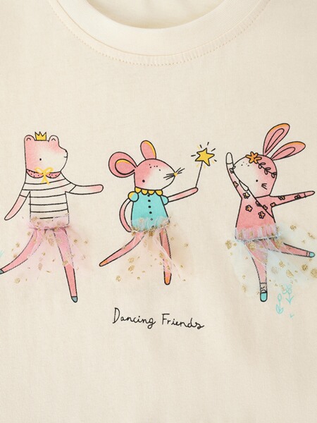 Summer children's short sleeve T-shirt with a round collar