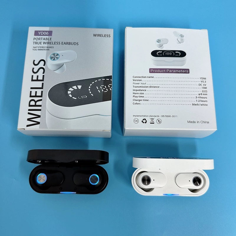 Новый продукт YD06 беспроводная Bluetooth-наушники кросс-бордер высокое определение зеркало номер лента внутри-ухо спортивные наушники