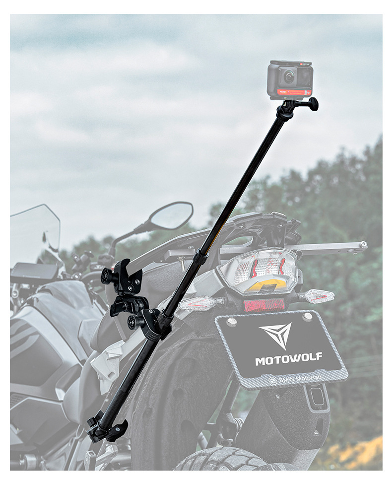 Suitable for Dji Osmo360 X5 X4 Motorcycle Cycling Shooting Bracket Multi-Function Camera Selfie Stick Bracket