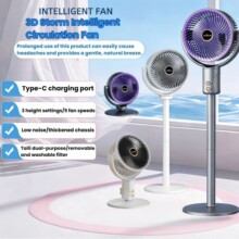 Circulation Fan USB Rechargeable Stand Table Air Cooling Fan