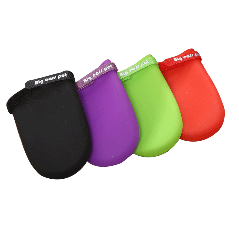 Z Amazon nuevas botas de lluvia para mascotas impermeables antideslizantes zapatos de silicona de color caramelo cubierta del pie del perro transfronteriza caliente