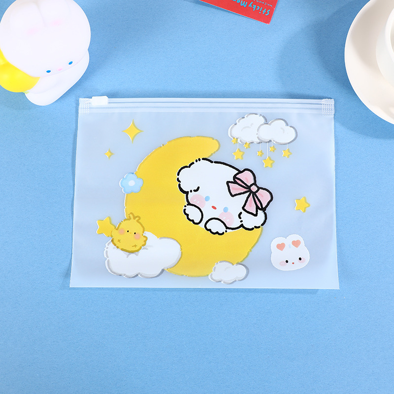 En stock PE dibujos animados EVA helado bolsa de cremallera guantes bolsa de embalaje medias de seda bolsa ziplock ropa interior bolsa de embalaje bolsa de calcetines