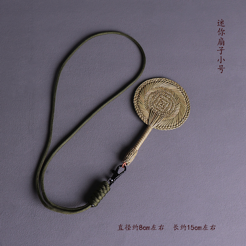 미니 부채 8cm 끈 포함