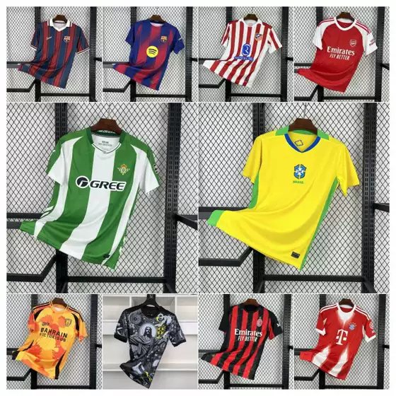 2025-26 Best-Selling Ajax Barcelona Real Madrid Brazil Tottenham Man City Paris AC Milan Inter Chelsea Football Jerseys