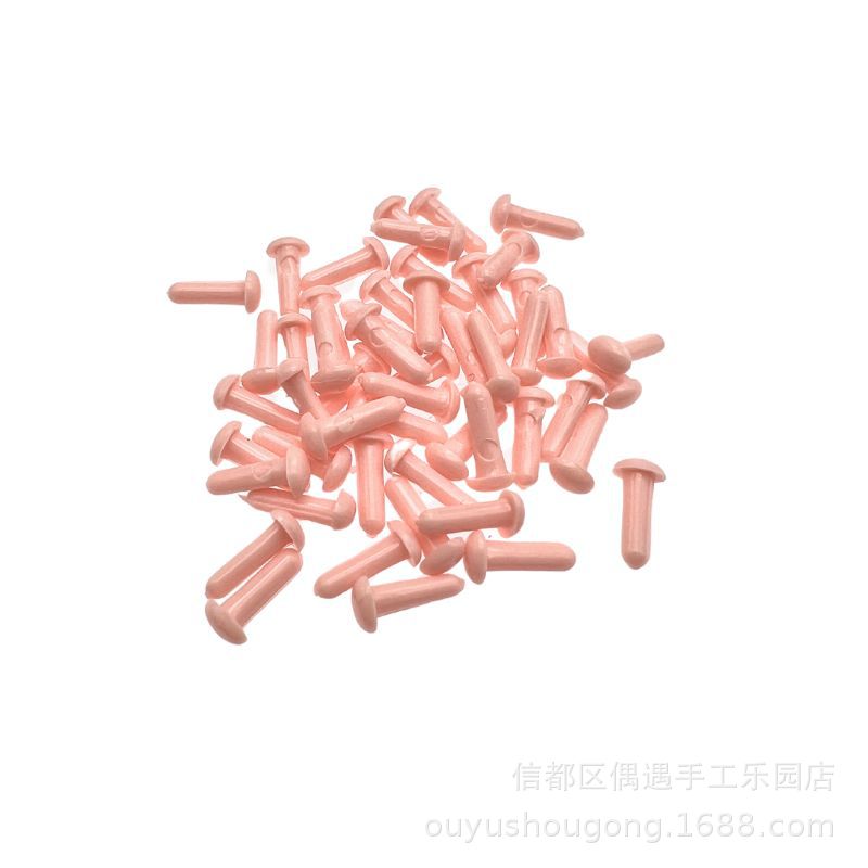 Oval pie recto mango ojo nariz poke fieltro de lana Twist stick DIY muñeca hecha a mano Accesorios