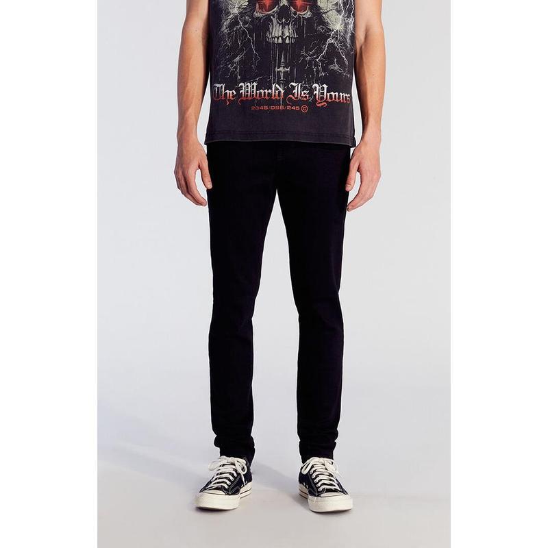 I1997 Dropshipping Aliexpress Amazon Cross-Border New Men's Layered Slim Jeans Stretch Black