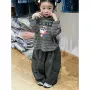 儿童连帽秋季条纹卫衣