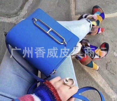 Blue trumpet silver buckle