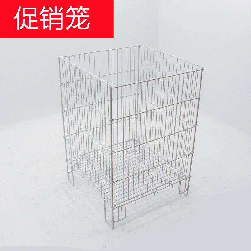 Заводская поставка проволочной сетки Складная рекламная клетка складная клетка для одежды