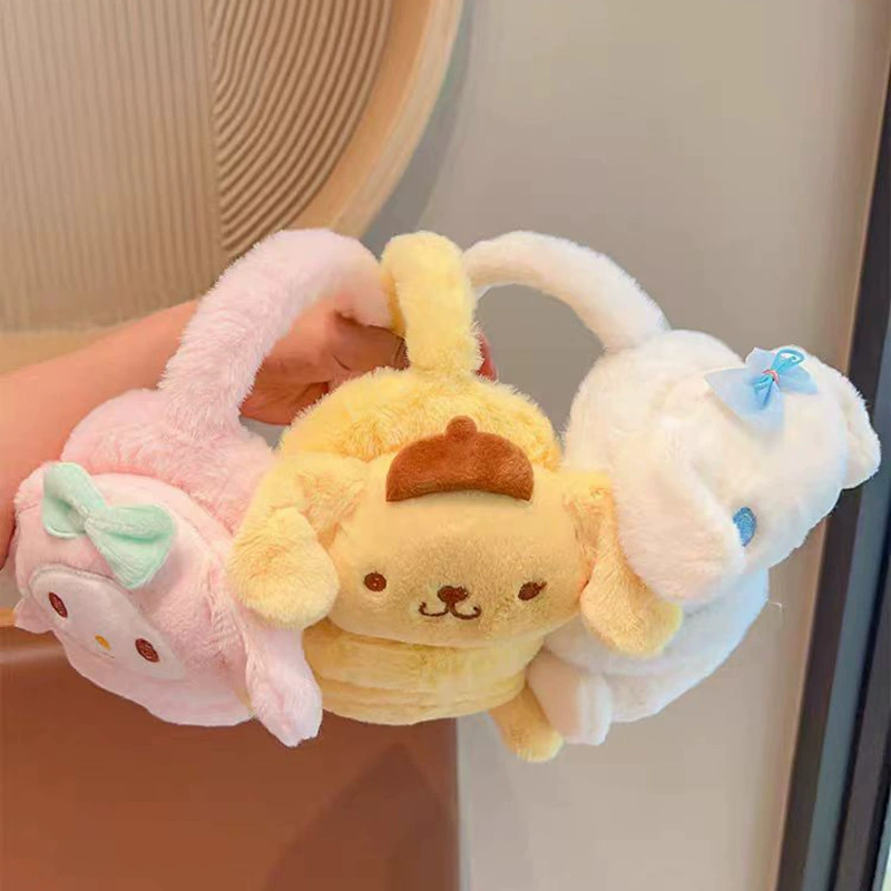 Sanrio, тёплые ветрозащитные японские наушники-воротники, мультяшная плюшевая кукла для младших школьников, популярная в сети, защита ушей