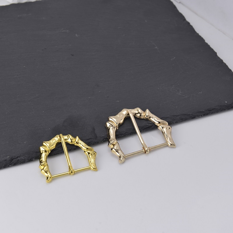 DIY 대나무 벨트 버클 보석 액세서리 라운드 링 버클 가죽 하드웨어 벨트 핸드백 신발 가방 하드웨어 액세서리