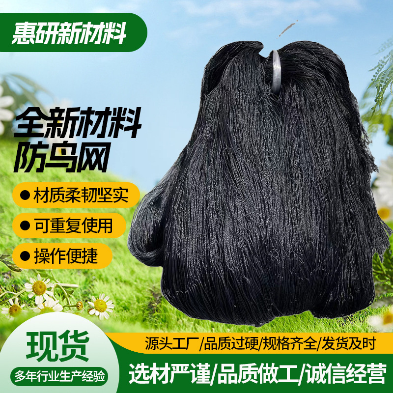 防鸟网 鱼塘家禽大棚涤纶果园驱鸟网农用加粗养殖围网植物攀爬网