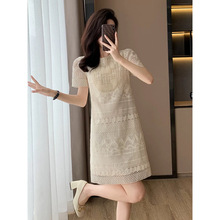夏季新款法式气质轻奢高贵上档次蕾丝连衣裙高端精致显瘦爆款裙子