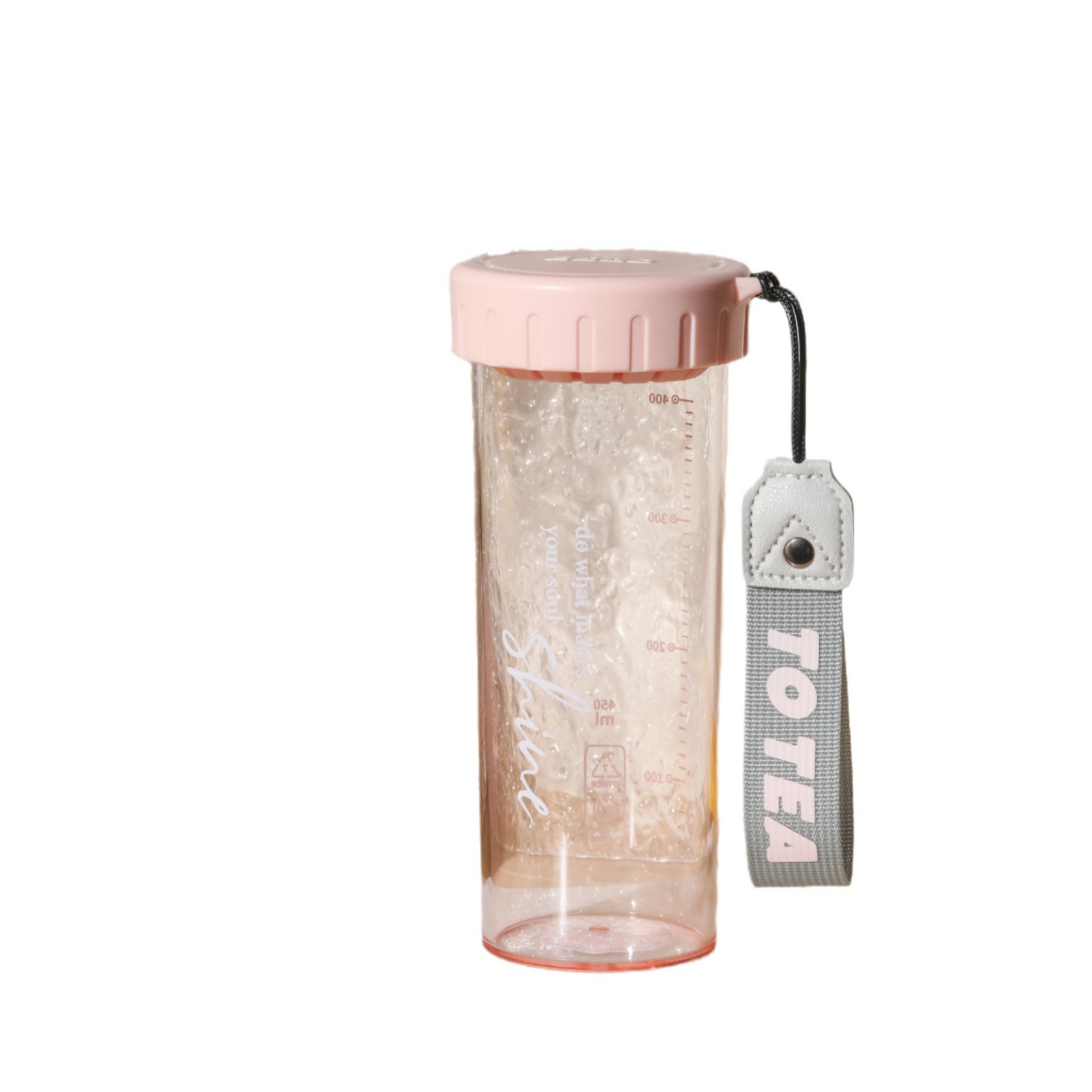 Diyi estudiantes tazas de agua de plástico para hombres y mujeres versión coreana simple taza de mano popular en línea taza portátil a prueba de fugas