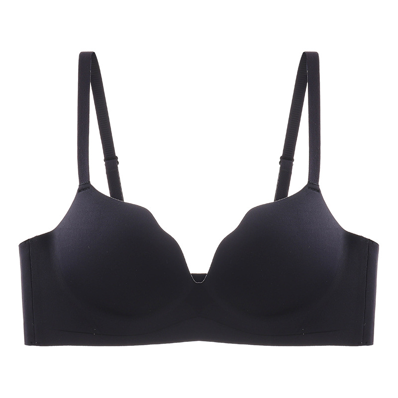 Ropa interior sin rieles pecho femenino reunido en el soporte de ningún sujetador de anillo de acero Recepción anti-flacidez senos pequeños