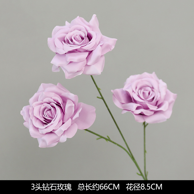 -3 rosas de diamante