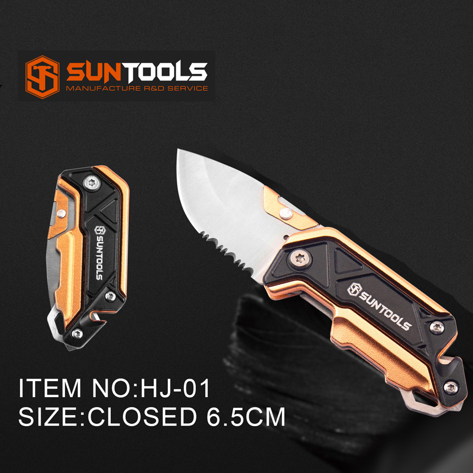 批发迷你金属折叠刀户外求生刀五金工具小折刀便携露营口袋刀