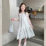 女童无袖新款蕾丝连衣裙