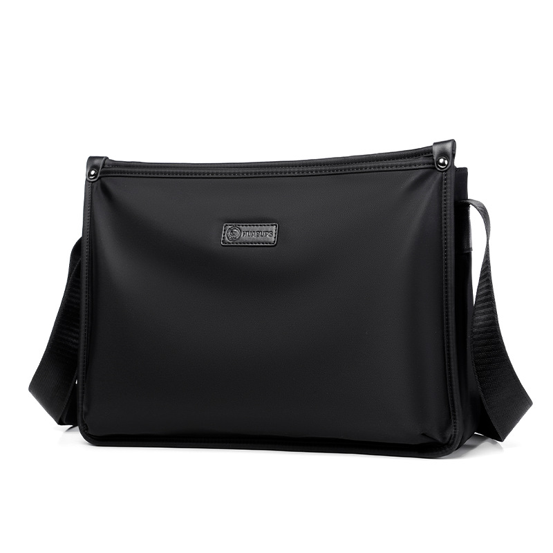 Solo bolso de hombro de los hombres nueva moda simple negocio mochila casual documento bolsa de mensajero multifuncional mochila impermeable estilo coreano