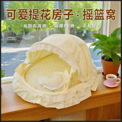 跨境四季通用洛丽塔宠物摇篮窝加厚款猫窝猫别墅猫笼子家用室内