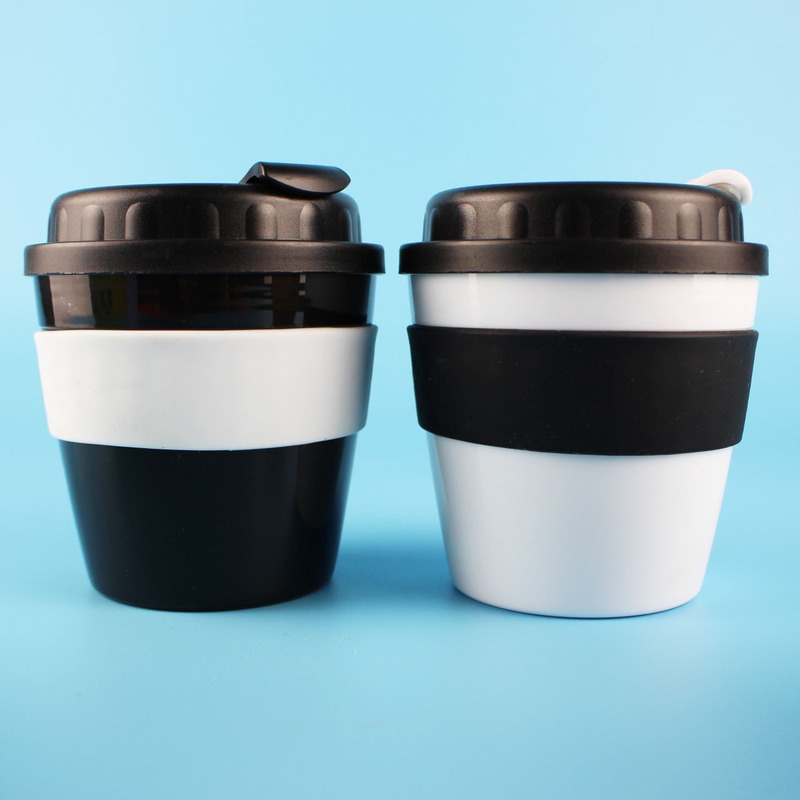 8oz spiral silicone sleeve coffee cup 300ml coffee cup 12oz coffee cup set LOGO environmental protection bamboo fiber 8oz spiral silicone sleeve coffee cup 300ml coffee cup 12oz coffee cup set LOGO environmental protection bamboo fiber