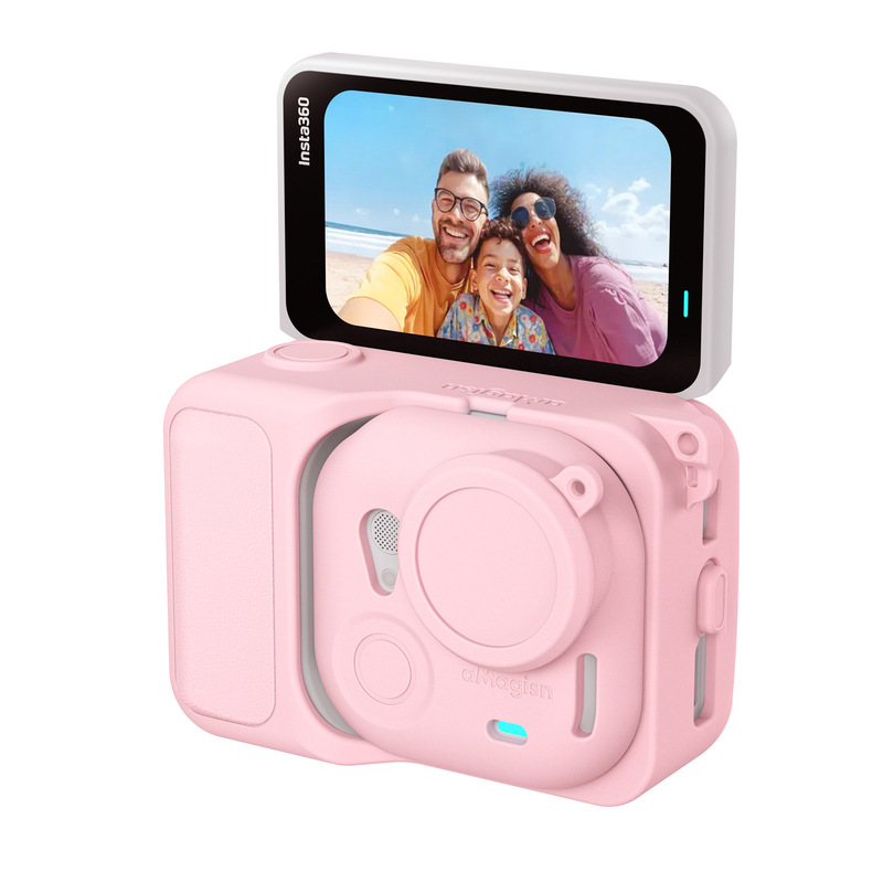 阿迈适用影石insta360 GOUltra机身硅胶套防摔防掉屏幕保护镜头盖|undefined