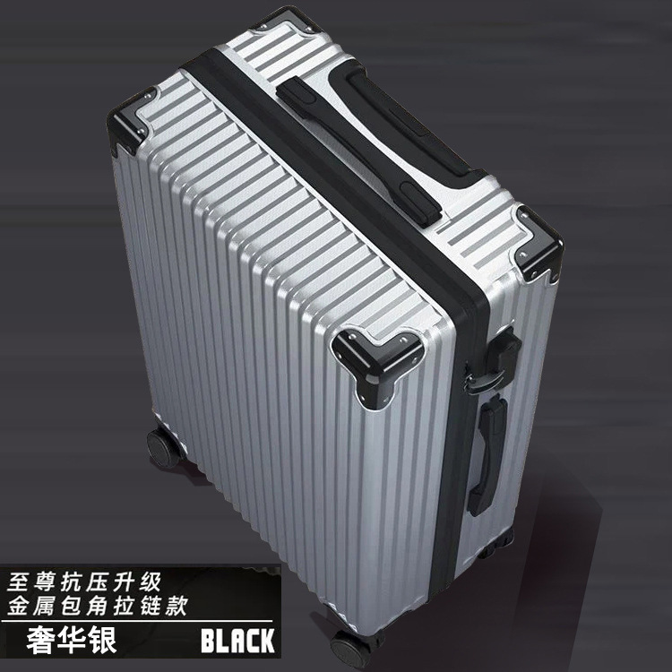 내압 + 금속 코너 보호대 - 럭셔리 실버