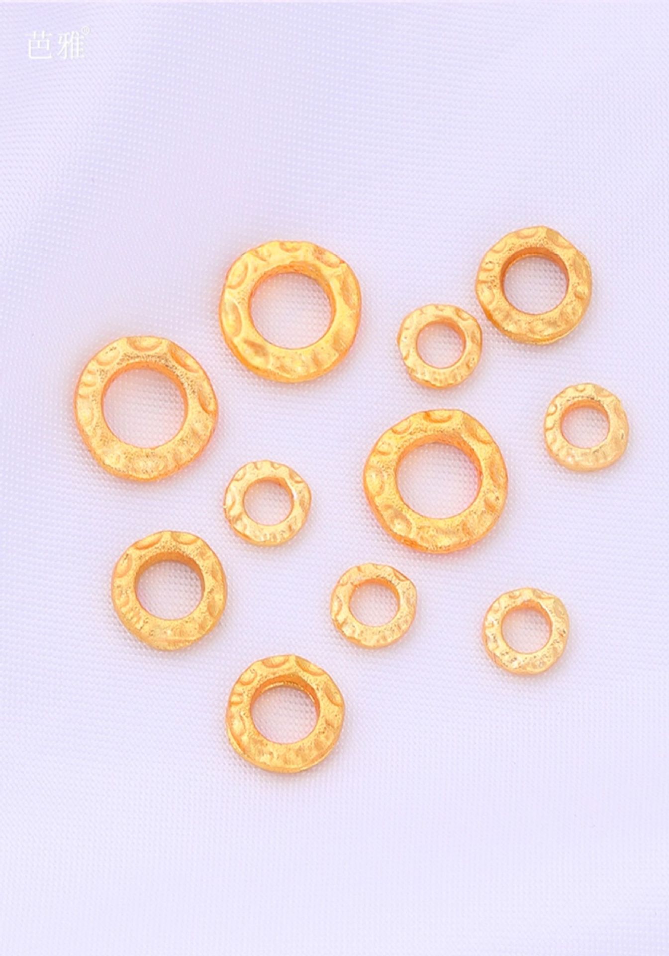 Xiaogufa Gold Spacer Beads Do Not Fade with Beads DIY Crystal Braided Rope Bracelet Beaded Spacer Accessories