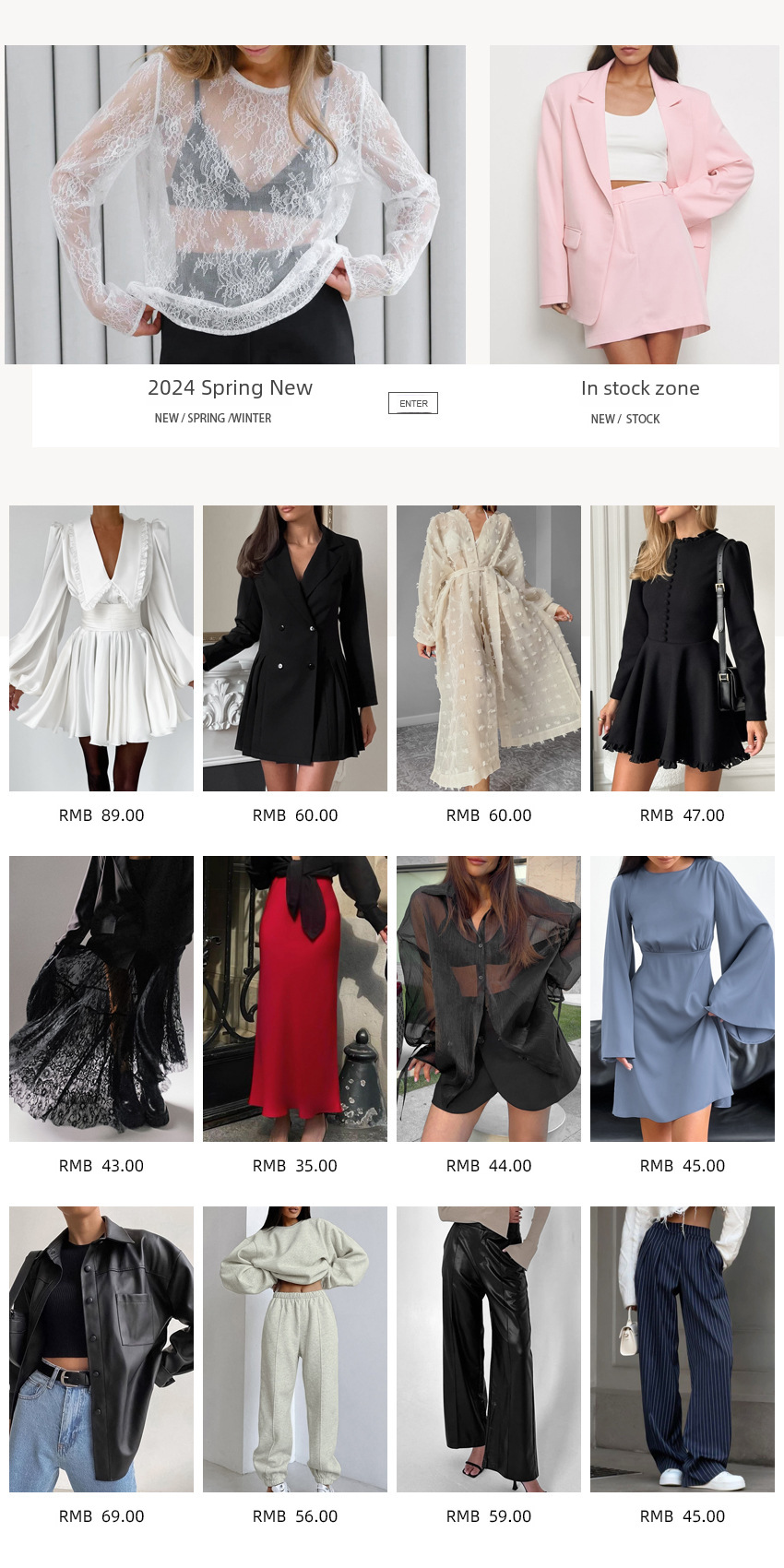 Cross-border autumn and winter New woolen coat woolen top 2023 loose stitching design warm women's clothing European and American short_voghion.com