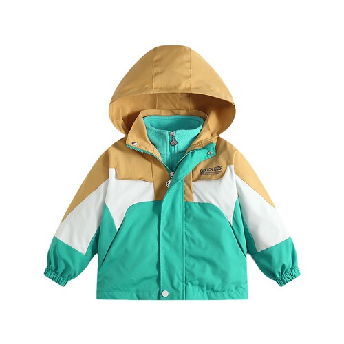 Little Yellow Duck Boys' Windbreaker Three-in-One Children's Coat Autumn Clothing  New Spring and Autumn Style Kids' Clothing for Girls