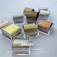 ins美甲纯色转印纸金属色 高品质复古涩味穿戴甲DIY贴纸指甲贴