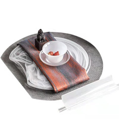 Japanese ink-wash style glass plate, irregular shaped sashimi Western-style plate, Japanese plate mat, hotel and club decorative plate