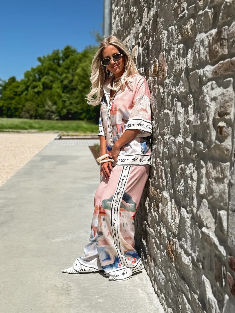 Women's Clothing Casual Fashion Temperament Loose Shirt Short Sleeved Suit_ecoleips.com