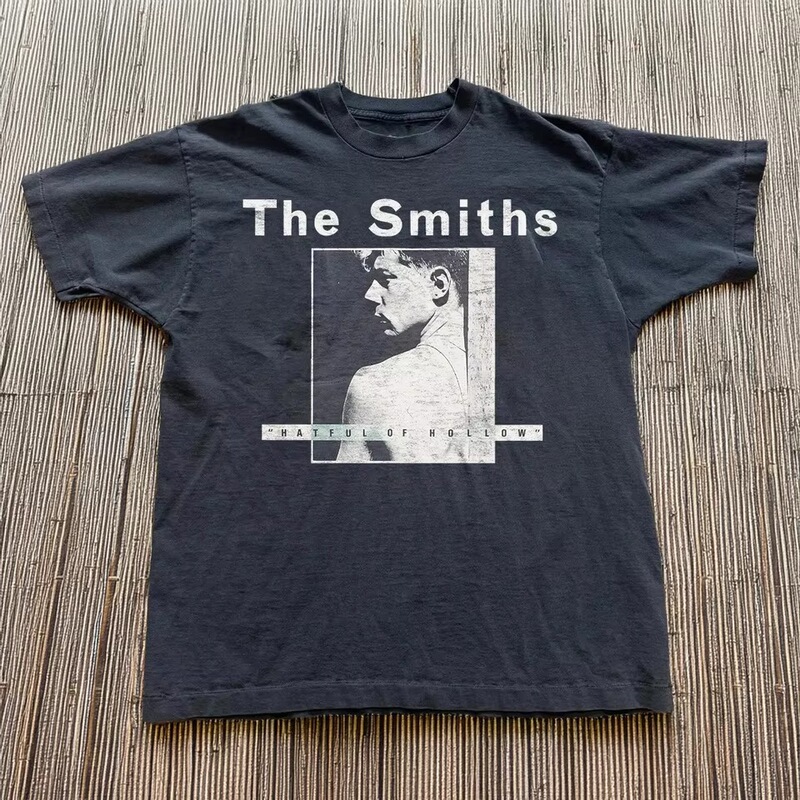 Summer men's pure cotton vintage Smith T-shirt, casual, stylish, loose and breathable, suitable for daily wear, loose fit Summer men's pure cotton vintage Smith T-shirt, casual, stylish, loose and breathable, suitable for daily wear, loose fit