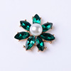 Metal clothing from pearl lapel pin, bag, accessory, factory direct supply, flowered