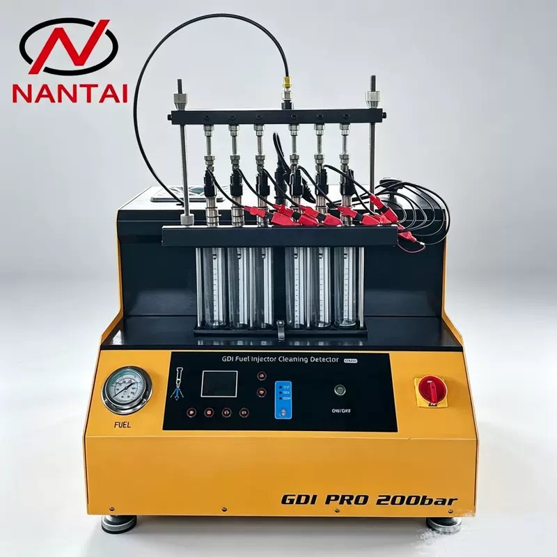 แท่นทดสอบหัวฉีดเบนซินแรงดันสูง Gdi รุ่น Ct6100 จากโรงงาน แรงดัน 200 บาร์ แท่นทดสอบระบบรางร่วมแรงดันสูง