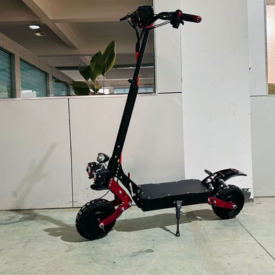 Qatlanan elektrik skuterlər dual-drive mechanical shock absorption adult