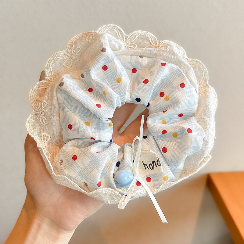 Estilo pastoral francés, diadema de intestino grueso, accesorios para el cabello dulce de alta calidad para mujer, cuerda para la cabeza, nueva cuerda para el cabello de todo fósforo, banda elástica alta