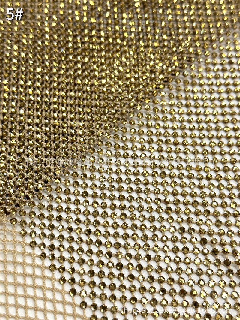 Fábrica de nuevos productos al por mayor Zhongshan 10 imitación de vidrio de diamond tela tela de vestido de baile