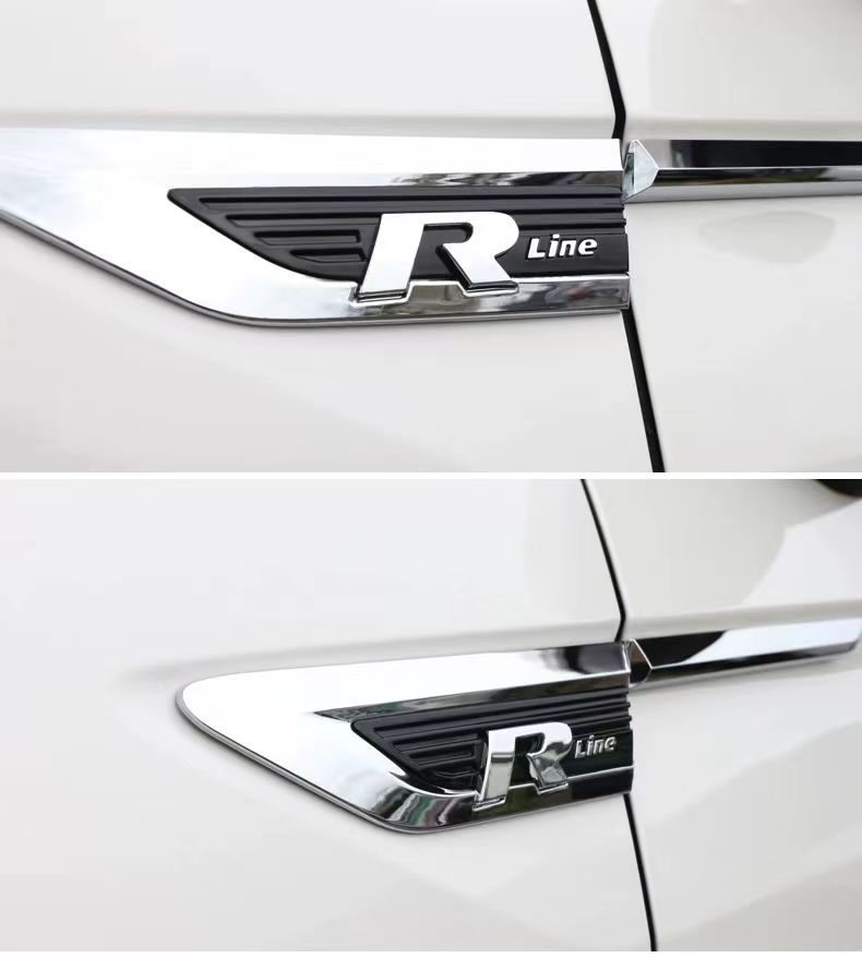 17-24 Tiguan L fender side emblem R emblem Dragon Edition Dragon Ascend Edition modified four-wheel drive car emblem Rline decorative sticker