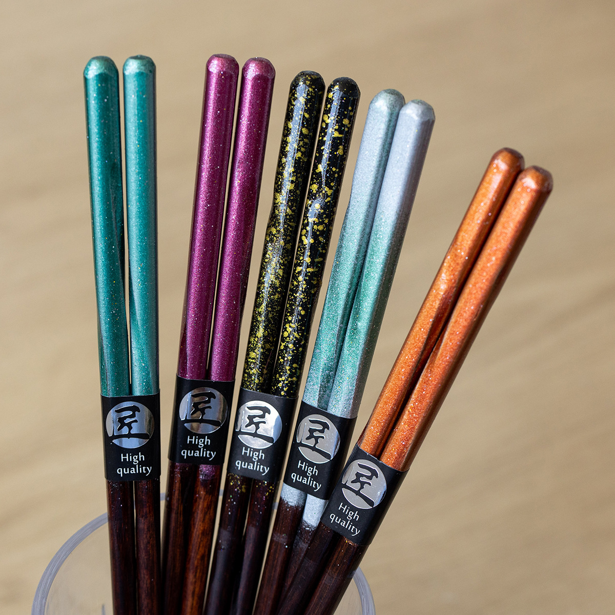 Japanese Imported Tanaka Chopsticks Natural Solid Wood Chopsticks High Temperature Resistant Dishwasher Safe Household Non-Slip Chopsticks Japanese Pointed Chopsticks