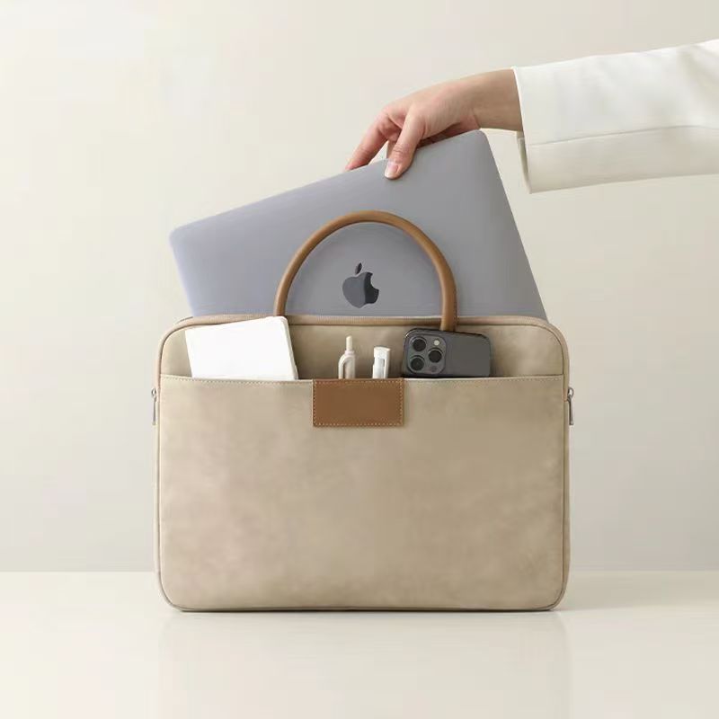 高档商务手提电脑包适用苹果笔记本macbook air Pro13手提包华为1|undefined