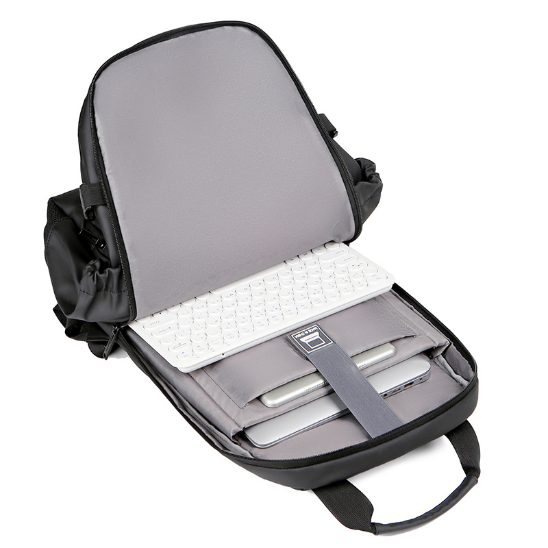 Large capacity student bag, travel charging, waterproof laptop backpack, business leisure, commuting, men's and women's_voghion.com