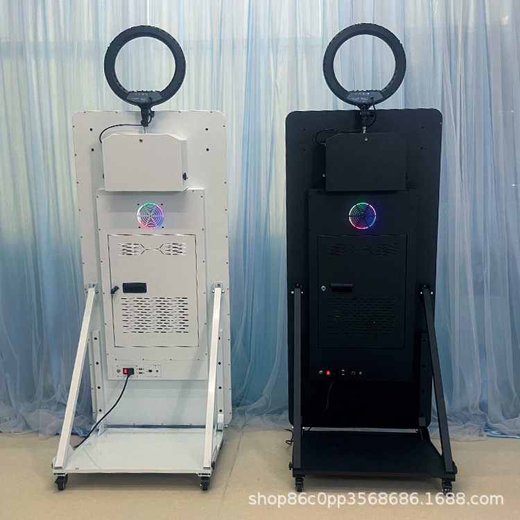 Cabina de foto de espejo de fábrica Cabina de foto de espejo de pantalla grande de 32 pulgadas de 43 pulgadas transfronteriza