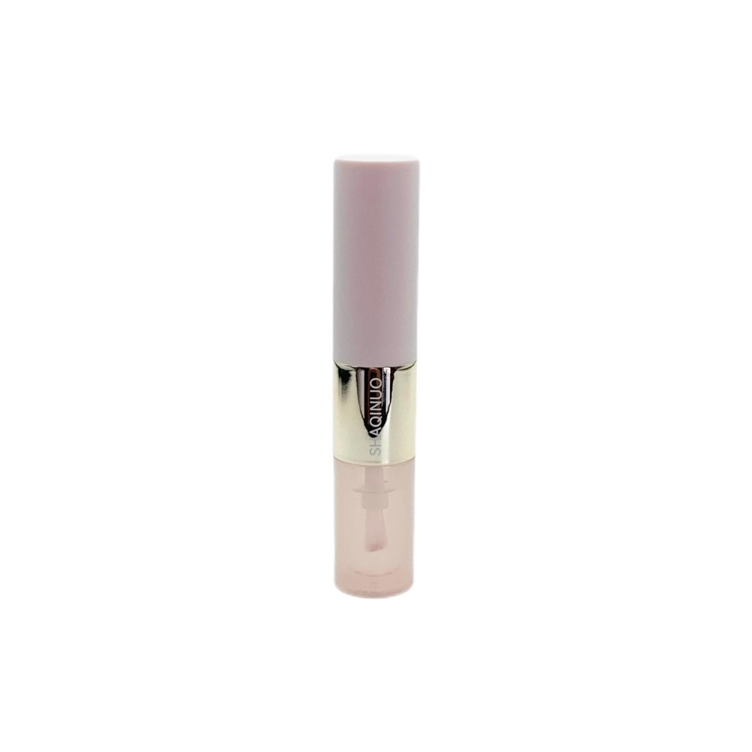 SHAQINUO Doble cabeza de color fijo chaqueta de lluvia lápiz labial mate maquillaje tierno doble textura agua transparente aceite labial al por mayor