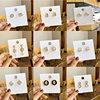 Retro advanced earrings from pearl with tassels, high-quality style, wholesale