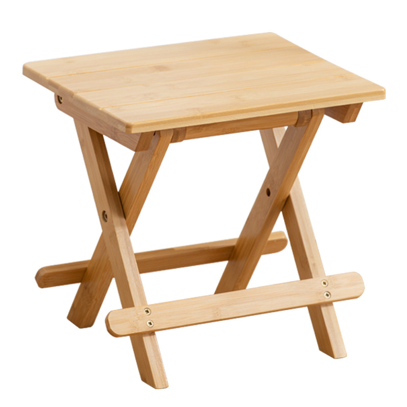 Bambú hogar plegable taburete de pesca portátil al aire libre que acampa Maza Plaza pequeño banco Ventas Directas la fábrica
